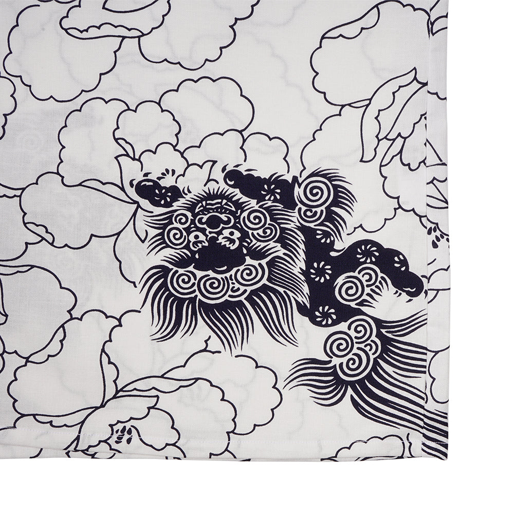 江戸一 鯉口シャツ柄 唐獅子