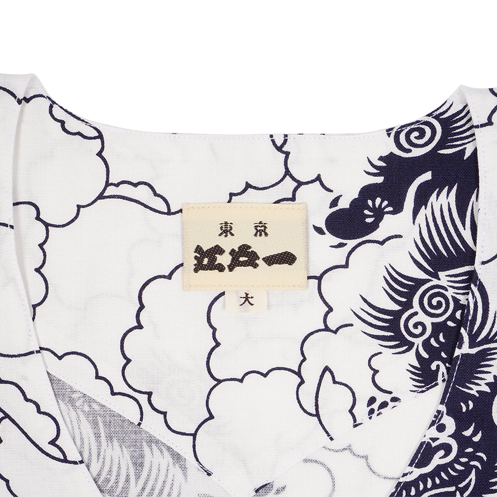 江戸一 鯉口シャツ柄 唐獅子