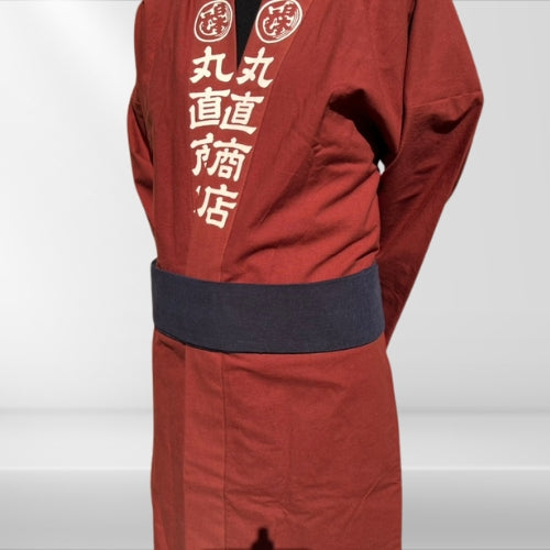 綿紬 角帯無地 紺