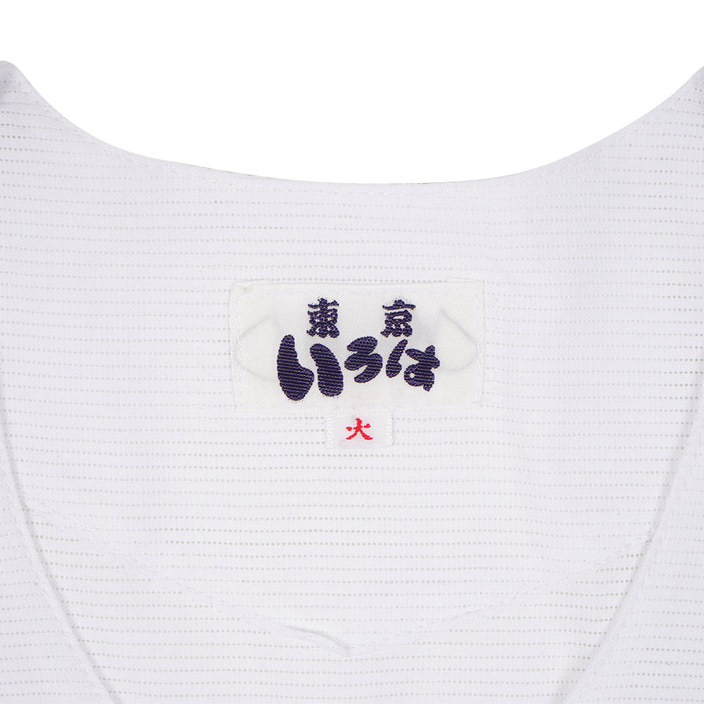 東京いろは 綿絽 鯉口シャツ 白