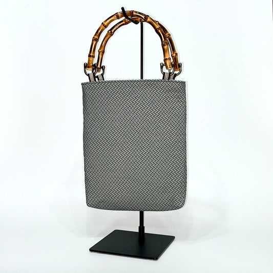 バンブー手提げ 江戸一 二の字小紋