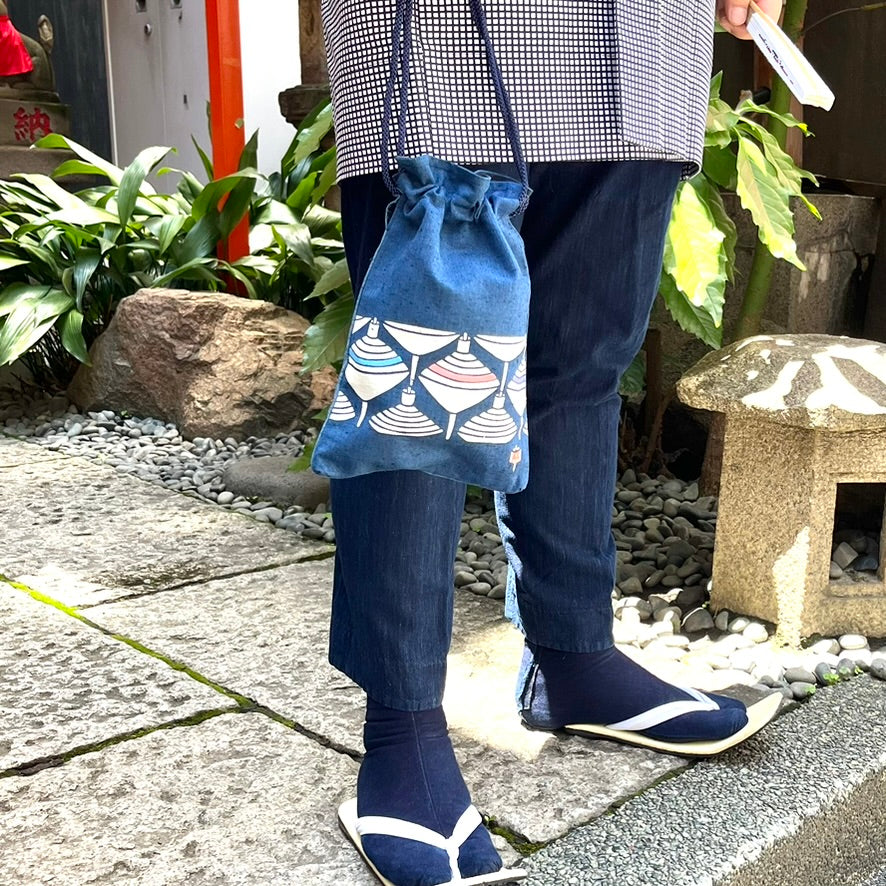 高虎 合財袋 独楽