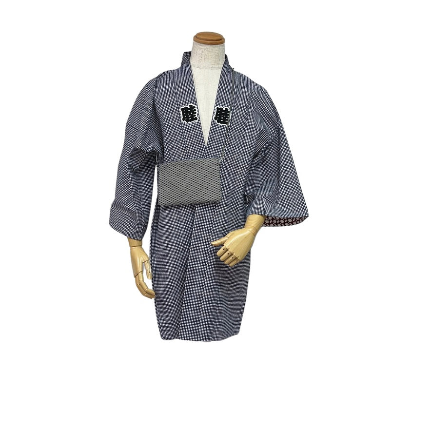 肩掛けポシェット 江戸一 業平格子