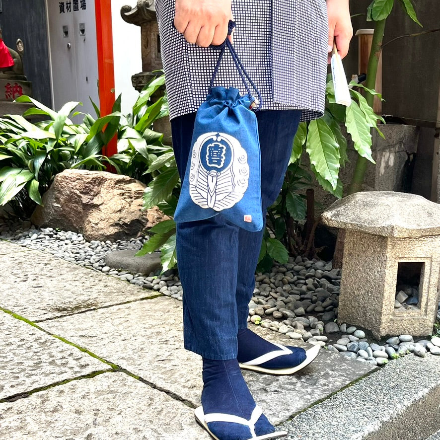 高虎 合財袋 喜蝶