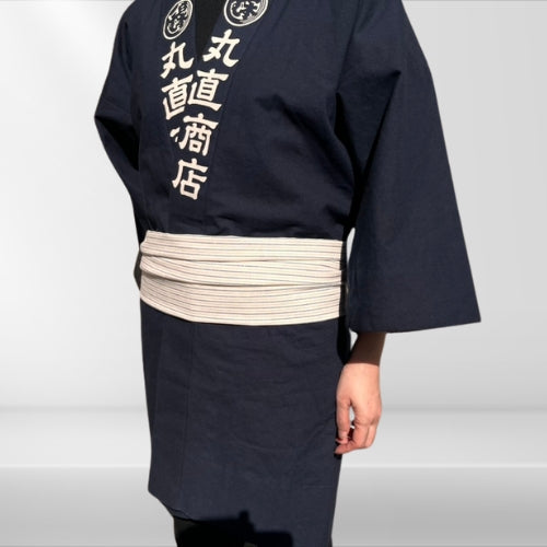 綿紬 巻き帯縞 せせらぎ