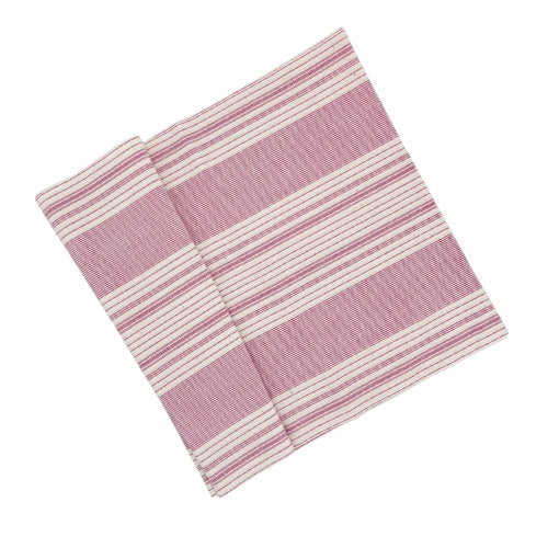 綿紬 巻き帯縞 花桜