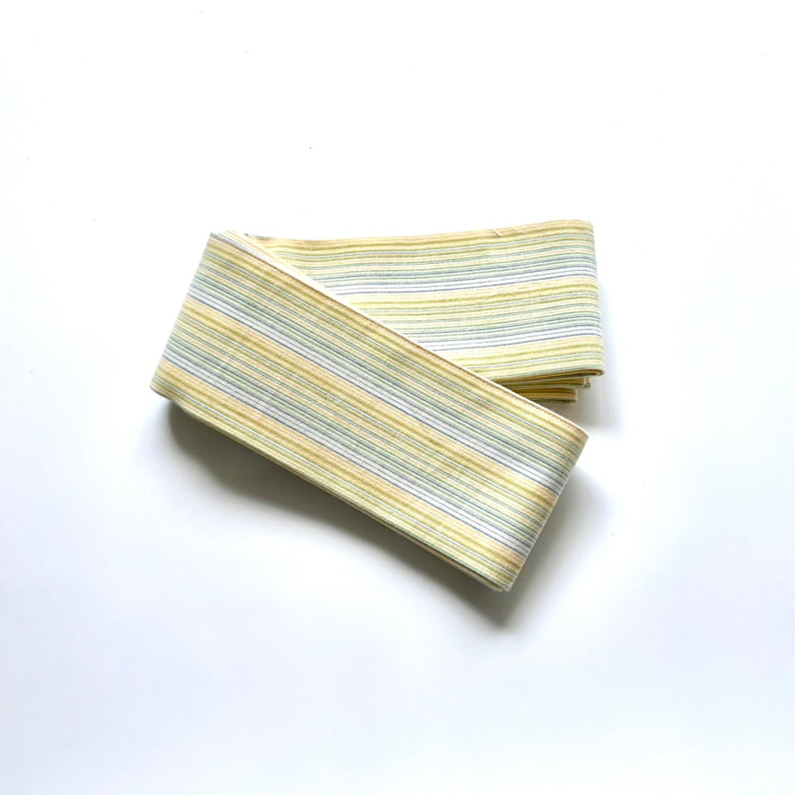 綿紬 角帯縞 小春