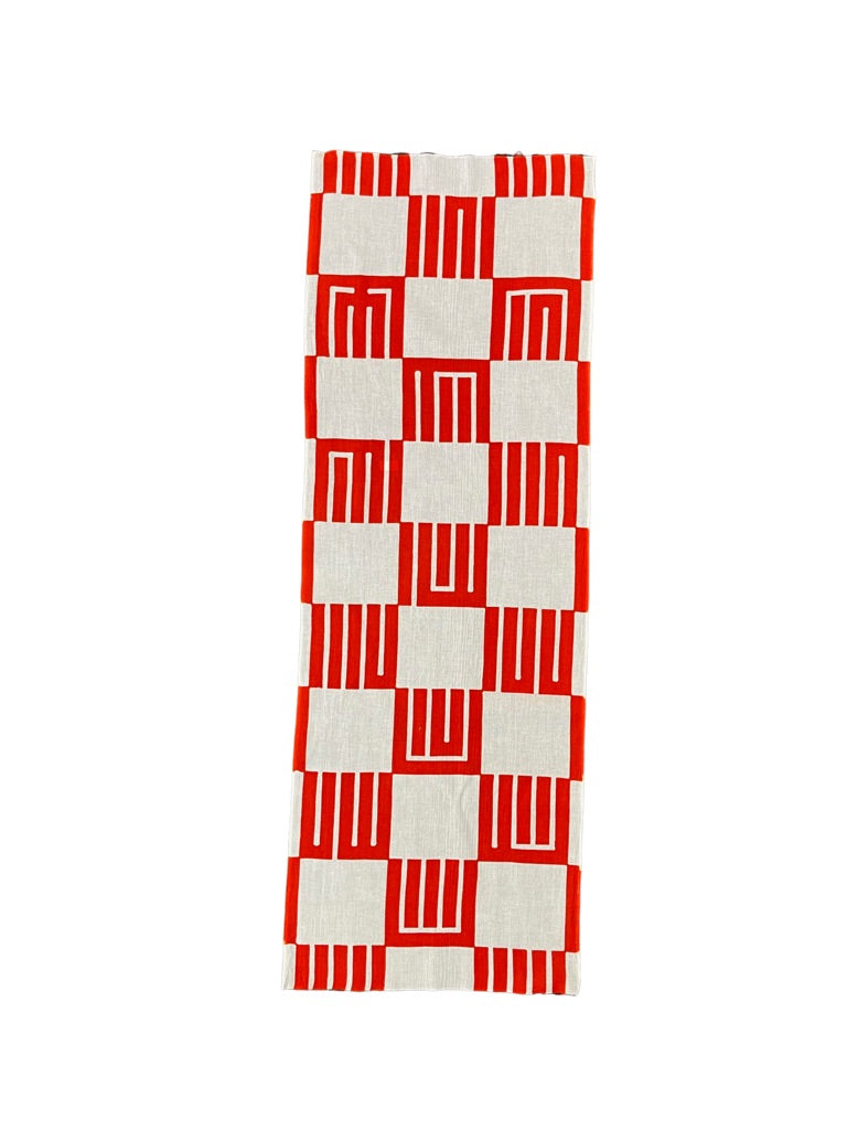 高虎 手拭 香の図(紅白)
