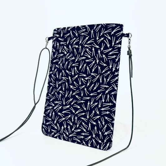 肩掛けポシェット 江戸一 松葉