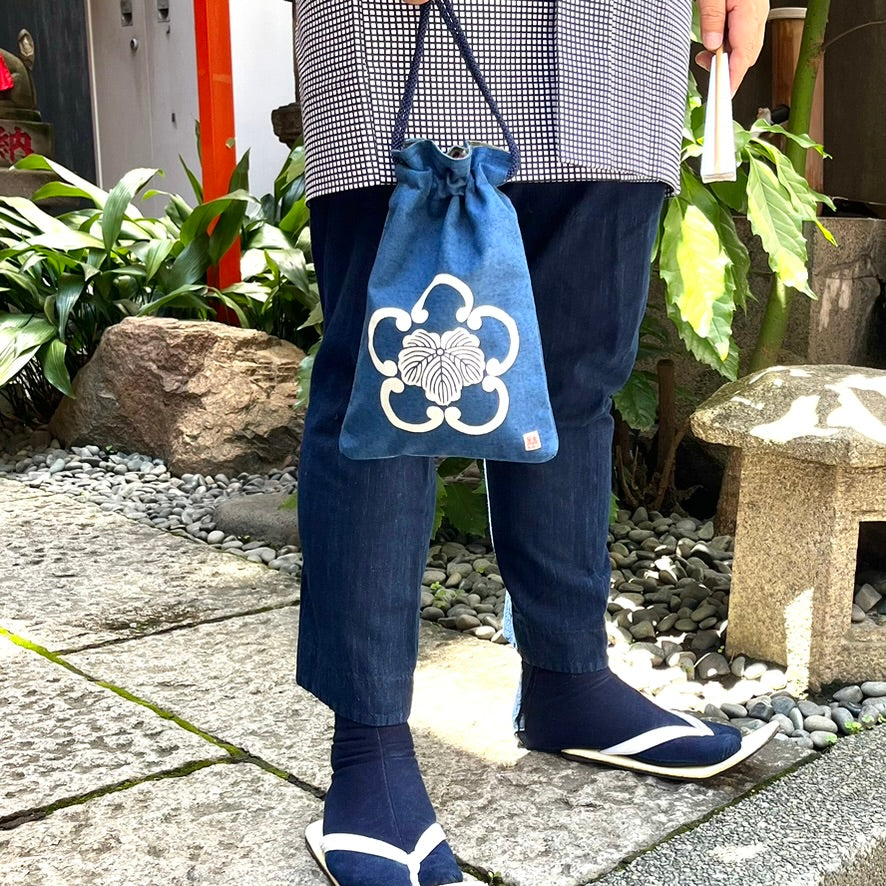 高虎 合財袋 五環に蔦