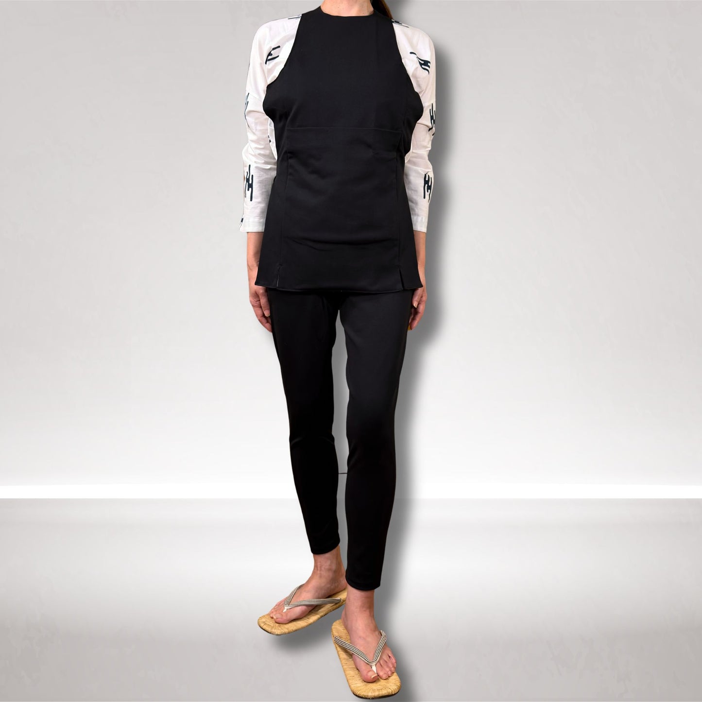 ストレッチ腹掛【極腹】　黒