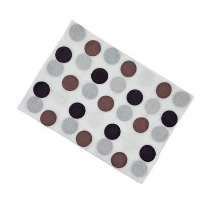 高虎　手ぬぐい　水玉 茶