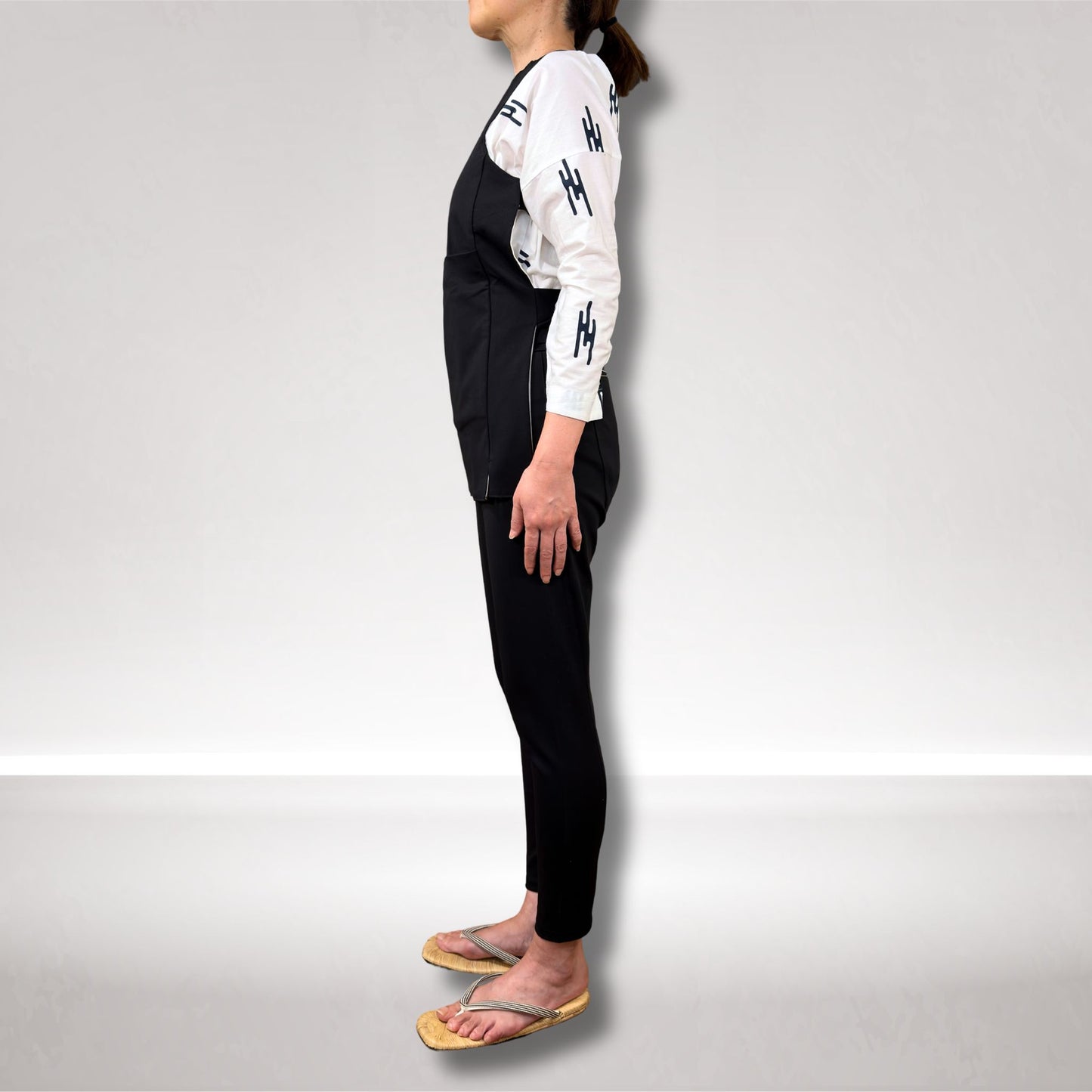 ストレッチ腹掛【極腹】　黒