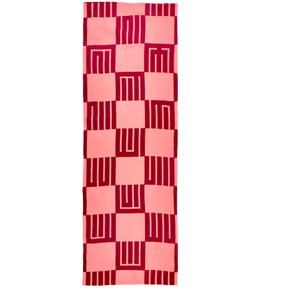 高虎　手拭　香の図（ピンク）