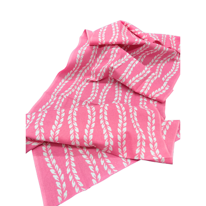 高虎　手ぬぐい　藤 ピンク