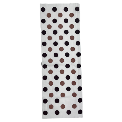 高虎　手ぬぐい　水玉 茶