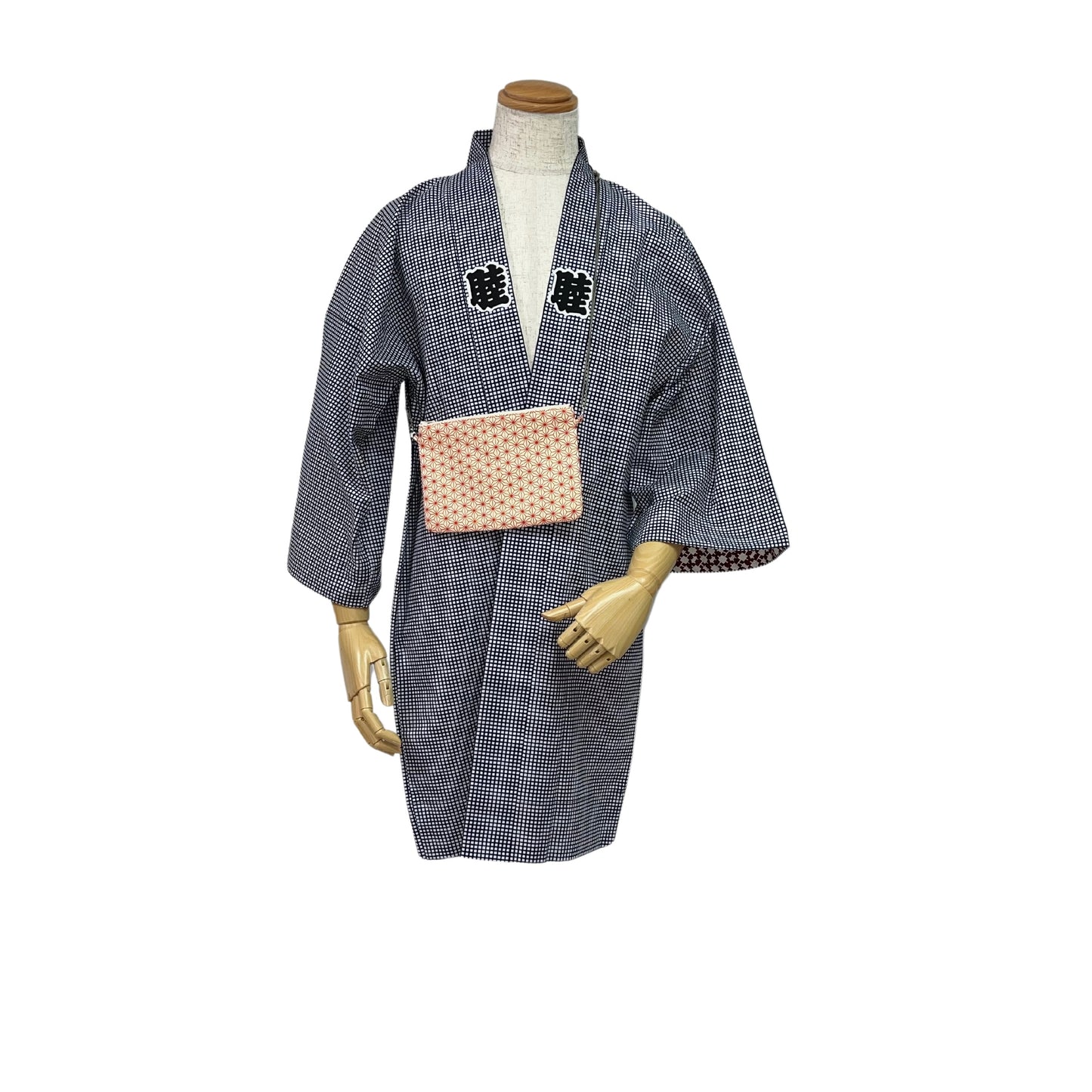千代掛け　麻の葉　（横型チャック付）