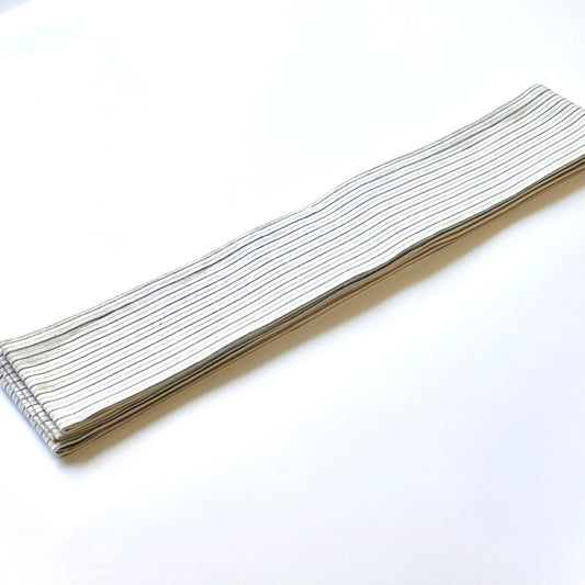 綿紬 角帯縞 せせらぎ